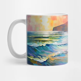 Floral dunes and the beach house Mug